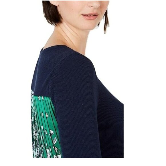 Charter Club Pleated-Back Ribbed 3/4 Sleeve Top NEW MEDIUM - Picture 4 of 10